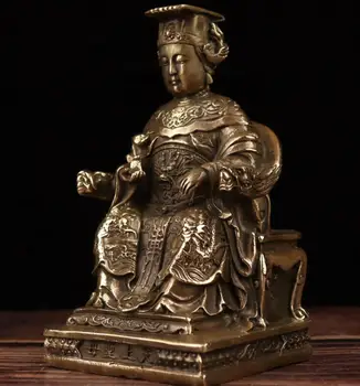 China archaize alamă Mazu meserii statuie