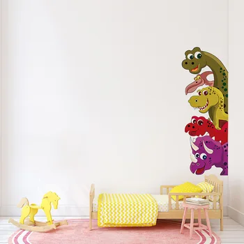 Creative Desene animate Dinosaur Autocolante de Perete pentru Copii Dormitor Living Home Decor Pepinieră de Perete Decal 30*90CM