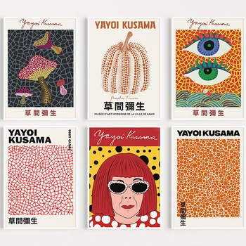 Yayoi Kusama opere de Artă Expoziție de Postere si Printuri Galerie de Arta de Perete Imagini Muzeul Panza Pictura pentru Camera de zi Decor Acasă
