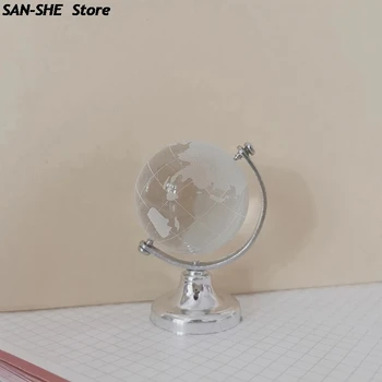 4cm Mini Drăguț Glob de Sticlă Pentru Copii Adulți Glob Pământ Face Mare Jucarii Educative Rechizite de Birou Profesor Birou Decor