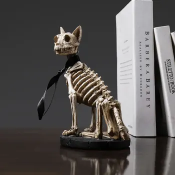 Skeceton Câine Fosili Figurine Birou Acasă Decorare Accesorii Câine Craniu Sculptura Camera Ornament Decor Acasă rășină farmece