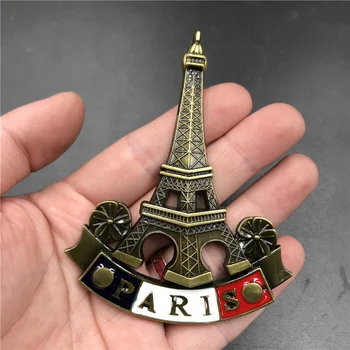 3D Metal Magnetic Frigider Stick Deschizator de Sticle Magneți de Frigider Franța, Germania, Brazilia, Italia Shanghai Creative de Colectare Cadouri