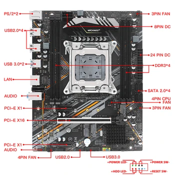 Mașinist X99 Placa de baza LGA 2011-3 DDR3 ECC/NON-ECC Memorie Patru Canale Intel Xeon E5 V3&V4 Procesor SATA/NVME M. 2 x99-G7