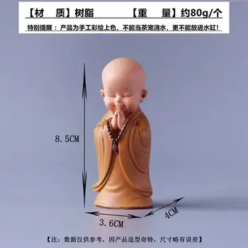 Mini Huineng Călugăr Zen Ornamente De Epocă Birou Ceai De Masă Decorare Stil Chinezesc Templul Shaolin Suveniruri Ceai De Companie