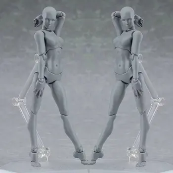 1 set 13cm Artist Pictura Arta Anime Figura Schița Draw Masculin Feminin Mobil Corp de Acțiune Figura Model de Jucărie Trage Manechin