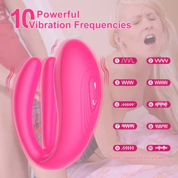 10 viteza vibrator Wireless silicon de control de la distanță reîncărcabilă trei vibrator Stimulator dublu g spot Masturbator jucărie sexuală de cuplu