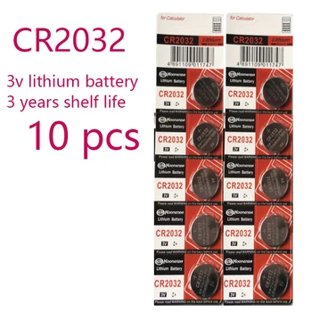 10BUC Original pentru CR2032 Buton Baterie 3V Litiu, Baterii de Ceas Jucării de Calculator Calculator de Control cr 2032