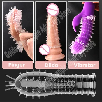 14 Tip Marirea Penisului Maneca Reutilizabile Penis Extender Prezervativ Cu Spike Inele pentru Penis G Punctul de Stimulare a Acoperi Jucărie sexuală pentru Bărbați