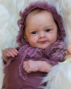 19 Inch Renăscut Baby Accesorii DIY Gol Sanya Kit Cu Corpul Ochii Proaspete de Culoare Vinil Moale Nevopsite Neterminate Papusa Parte