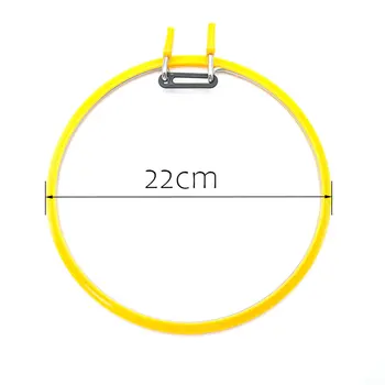 1buc 22cm Cerc de Plastic Broderie Cercuri cu Springform Închidere DIY Broderie Cerc de Plastic Clip Rama pentru Broderie Cusatura