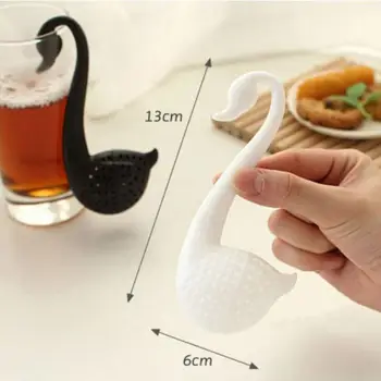 1buc Creativ Portabil Swan Forma de Plastic Ceainic de Frunze Vrac Cana Filtru Ceai Infuser Acasă Bucatarie Accesorii de Ceai Fierbinte