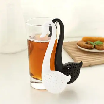1buc Creative Swan Forma de Ceai Infuser Strecuratoare de Silicon Sac de Ceai de Frunze de Filtru Difuzor Teaware Ceainic Accesoriu Gadget de Bucătărie