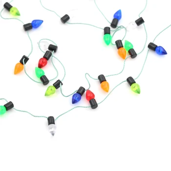 1m Noi Bine Diy Miniatură Casa Papusa Un Șir De multi-colorate de Plastic Lumini de Crăciun