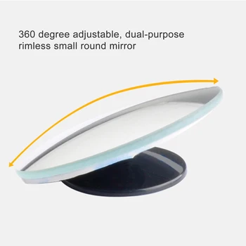 2 buc Auto Universal Convex Reflector Spate Vedere Laterală la fața Locului Orb Oglinzi Rotunde