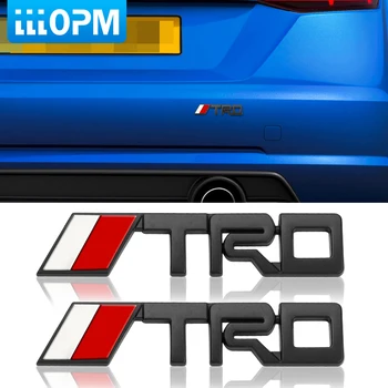 2 buc caroserie Portbagaj Etichetare Mașină Insigna Emblema decorare Autocolant Pentru Toyota TRD Camry, Corolla Yaris styling Auto accesorii Auto