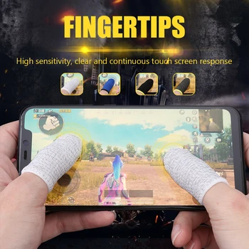 2 buc Controler de Joc Deget Acoperi de Sudoare Dovada Non-Zero Sensibile Ecran Tactil de Jocuri Deget Degetul mare Maneca Mănuși pentru PUBG