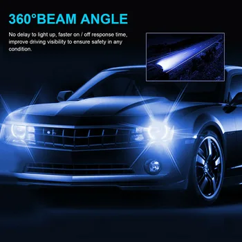 2 buc H1 LED-uri Faruri Becuri 1800LM 8000K Albastru de Gheață Super-Luminos Auto Faruri Lumini pentru Masini de 100W Auto Bec Far