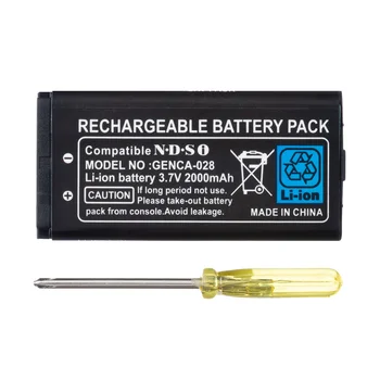 2000mAh baterie Reîncărcabilă Litiu-ion Baterie + Tool Pack Kit pentru Nintendo DSi NDSi NOI