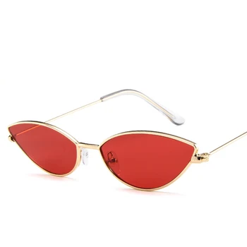 2020 Noua Moda Ochi de Pisică ochelari de Soare Femei Retro Mic Negru Rosu Roz Cateye Ochelari de Soare de sex Feminin Nuante Vintage pentru Femei UV400