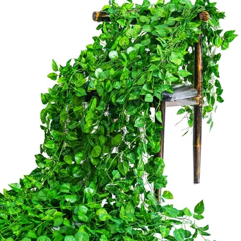 2021 230Cm Verde Artificial Agățat coroană din Frunze de Plante de Viță de vie Frunze de perete rattan patio decor Acasă Petrecerea de Nunta Decor Gradina