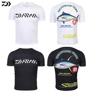 2021 Daiwa Pescuit Tricouri de Vara cu Maneci Scurte Adâncime de protecție Solară Respirabil Haine Anti-UV Ultrathin Pescuit Tricou