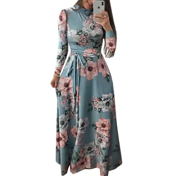 2021 vara noi de imprimare florale cu mânecă scurtă rochie mare de îmbrăcăminte pentru femei