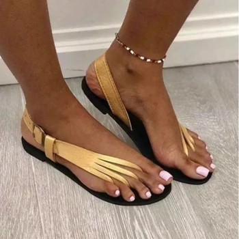 2021 Vara Noi Femeile de Moda Tendință de Agrement Antiderapante Rezistente la Uzură Plajă Fund Moale Spic Sandale Casual Populare 5KE135