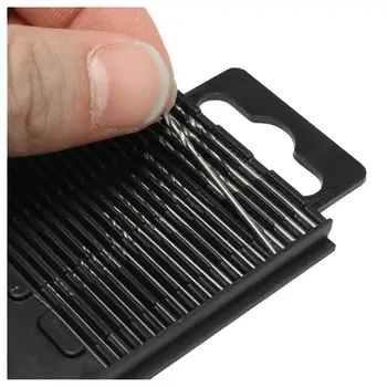 21pcs Pin Menghină de Mână Burghiu Spiral Mini Micro-Set burghie Indicele de Semi-automata