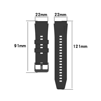 22mm Silicon Smartwatch Sport Watchband Încheietura mâinii Pentru Huawei GT2 GT 2E GT2e Onoare GS Pro Magic 2 46 mm Curea Inteligent Bratara Band
