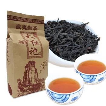 250g Ceai Negru China Marea Robă Roșie Ceai Oolong Original Wuyi Ceai Rosu Pentru Îngrijirea Sănătății Hong Pao Vid de Ambalare Pungă de Hârtie Kraft