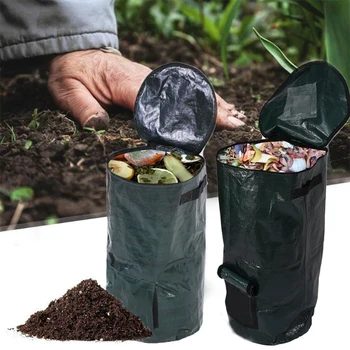 2Pc îngrășământ Organic Punga de Fructe de Bucătărie Colector de Deșeuri Depozitare Eliminare Compost Mașină de Grădină Gunoi