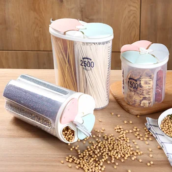 3 Culoare Transparent Sigilat-Cutie de Depozitare pentru Legume Boabe de Alimentare Rezervor de bucătărie container de depozitare pentru Cereale Uscate