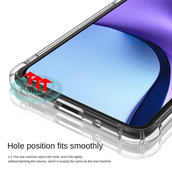 3-în-1capa,sticla+airbag Caz pentru Xiaomi Redmi Notă 9T 5G Ecran Protector Pentru Redmi Nota 9 t Redme Nota 9 T Caz rezistent la Socuri