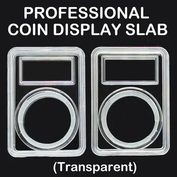 30g Monede de Argint Transparente Identificare Cutie 40mm Medalie Comemorativă Mare Grad Caseta de Monedă Monedă de Protecție