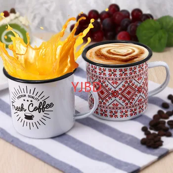 350ML Creative Cana de Cafea de Călătorie Ceașcă de Ceai Personalizate Lapte Email Căni lucrate Manual DIY home office Cadou Personalizat Pentru Prietenii de Acasă