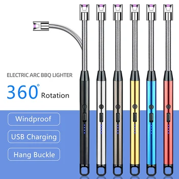 360 de Grade de Arc Flexibil USB Electrice cu Plasmă Windproof Reîncărcare Bricheta
