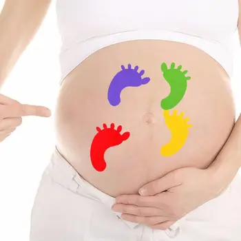4/10buc Vânzare Fierbinte Pentru femeile gravide therap maternitate foto recuzită Sarcinii fotografii burta pictura autocolante foto