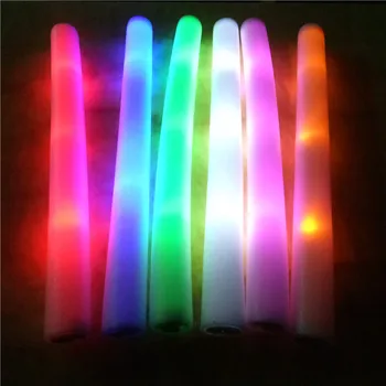 48cm monocromatice led luminos spuma stick, mari electronic burete stick de lumină, bucurie pentru partid, flash stick