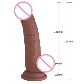 5.5 Inci Vibratoare, Dildo-Uri Impermeabil Penisul Jucarii Sexuale Pentru Femei Realist Penis Cu Ventuza Adult Sex Jucării Erotice Produse