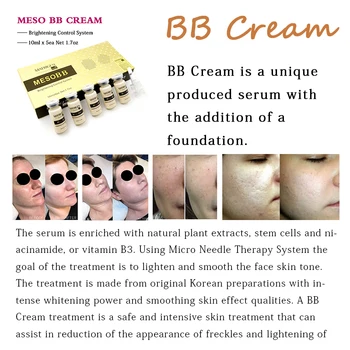 5 flacoane MEZO BB Cream Strălucire coreeană cosmetice de Albire Serum 10ml Crema BB ten Lichid Pentru Piele Elimina Cicatrice Anti-Rid