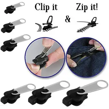 6/12pcs Fermoar Kit de Reparare Universal Instant Zip de Înlocuire Zip Slider Dinți de Salvare cu Fermoar Pentru Croitor de Cusut Meserii Vrac Instrument