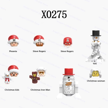8pcs/set Crăciun Phoenix Steve Rogers Yeti Asambla Blocuri Caramizi super-Erou Model Cifre Jucarii pentru Copii Cadouri X0275