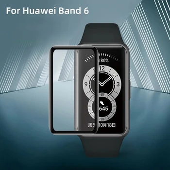 9D Curbe Moi din Fibre de Sticlă, Folie de Protectie Pentru Huawei Band 6 Complete de Acoperire rezistent la zgarieturi Ecran de Protecție Pentru Onoare Band6 Glas