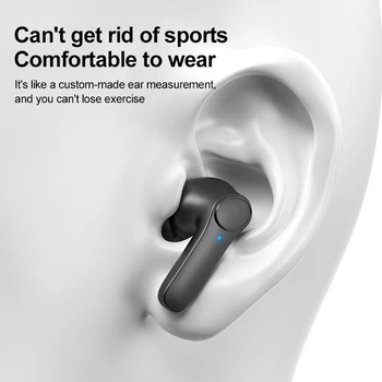 ANC Activ de Anulare a Zgomotului Căști Bluetooth Wireless Sport rezistent la apa Cască Subwoofer In-Ureche Căști Smart Touch Earbulb