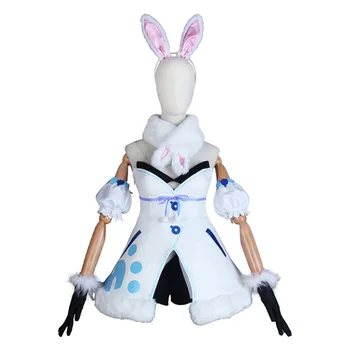 Anime VTuber Hololive Usada Pekora Fantezie Fata Bunny Rochie de Iepure Uniformă Cosplay Costum Halloween Femei Transport Gratuit 2020New