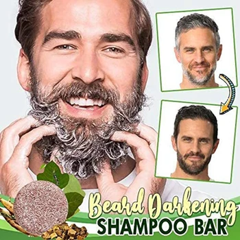 Barba Întunecare Sampon Bar Barba Spala Parul Întunecare Șampon Săpun pentru Bărbați