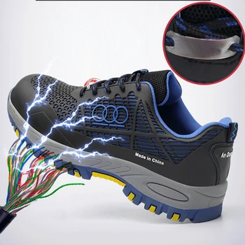 Barbati Pantofi de protecție Indestructibil Munca Adidași Steel Toe Pantofi pentru Bărbați Cizme Anti Zdrobitor de Lucru Cizme de protecție Puncție-Dovada Pantofi fierbinte