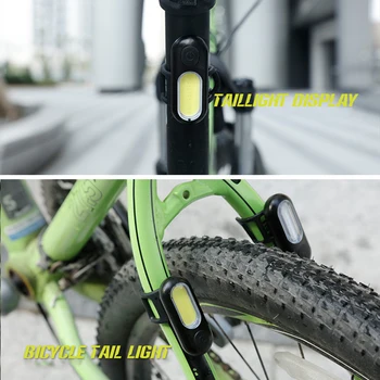 Bicicleta din Spate Lumina de Ciclism USB Reîncărcabilă Lampă 5 Moduri de MTB Biciclete Rutier Stop Casca de Siguranță lampa de control Echipament de Biciclete