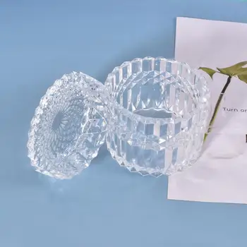 Bijuterii DIY Borcan de Sticlă de Cristal Epoxidice Matrite de Silicon, Rășină de Mucegai DIY Cutie de Depozitare 3D Machiaj Silicon Matrite Bijuterii de Luare de Instrumente