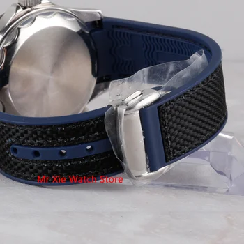 Bliger 41mm Automate Mecanice Mens Watch GMT Mișcarea de Lux Luminos Impermeabil Calendar Sticlă de Safir Ceas Ceas de mână pentru Bărbați